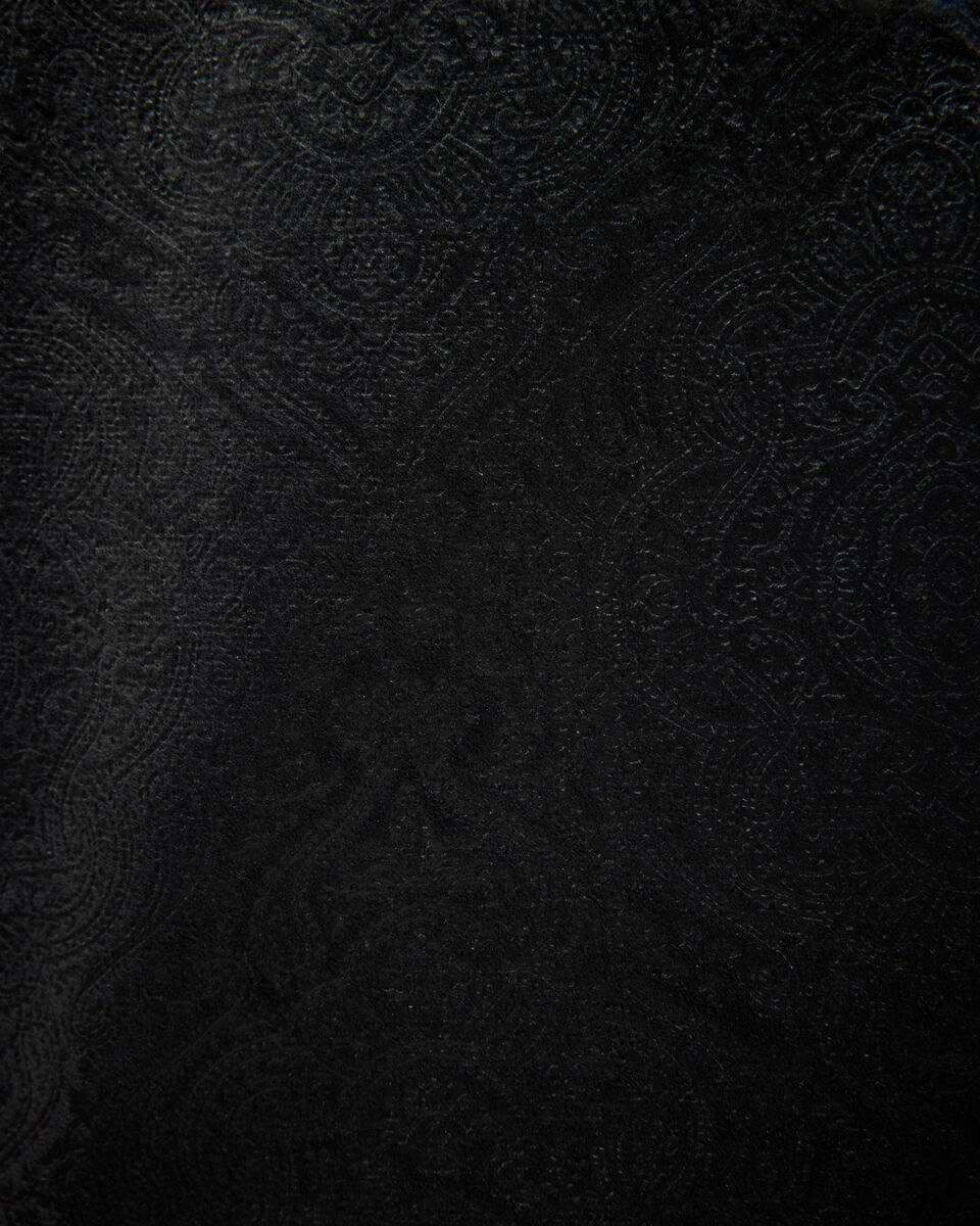 Embossed Paisley Black Tie Tuxedo, Black, hi-res